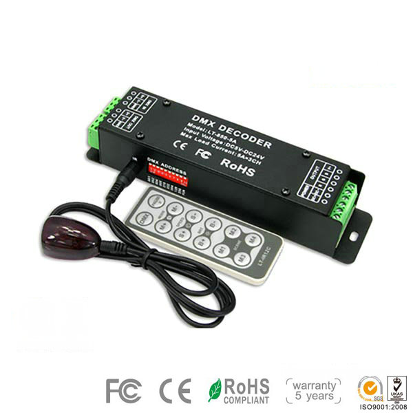 LT-850-5A, DC CV SMPS DMX512 DMX-PWN Decoder, Realize 0-100% brightness and various changing effect for LED lights, 5 Warranty LT-850-5A, DC CV SMPS DMX512 DMX-PWN Decoder, Realize 0-100% brightness and various changing effect for LED lights, 5 Warranty